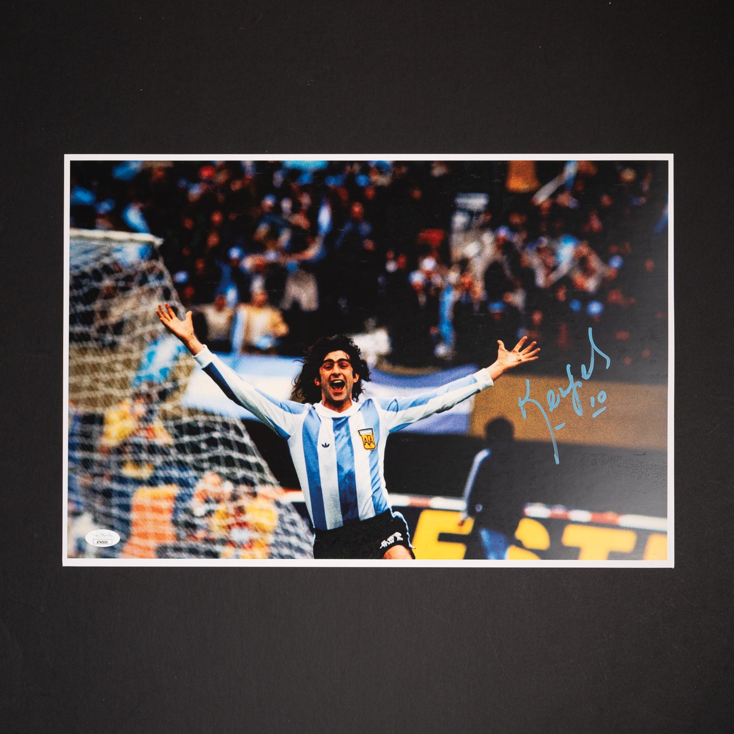 Foto Firmada - Mario Kempes Argentina
